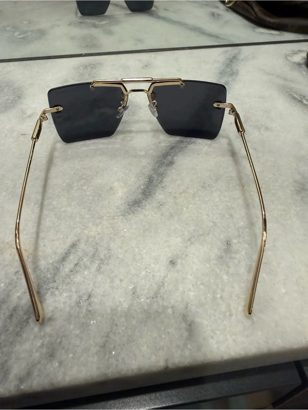 Versace Men's Black Shield Sunglasses with Gold Medusa Accents